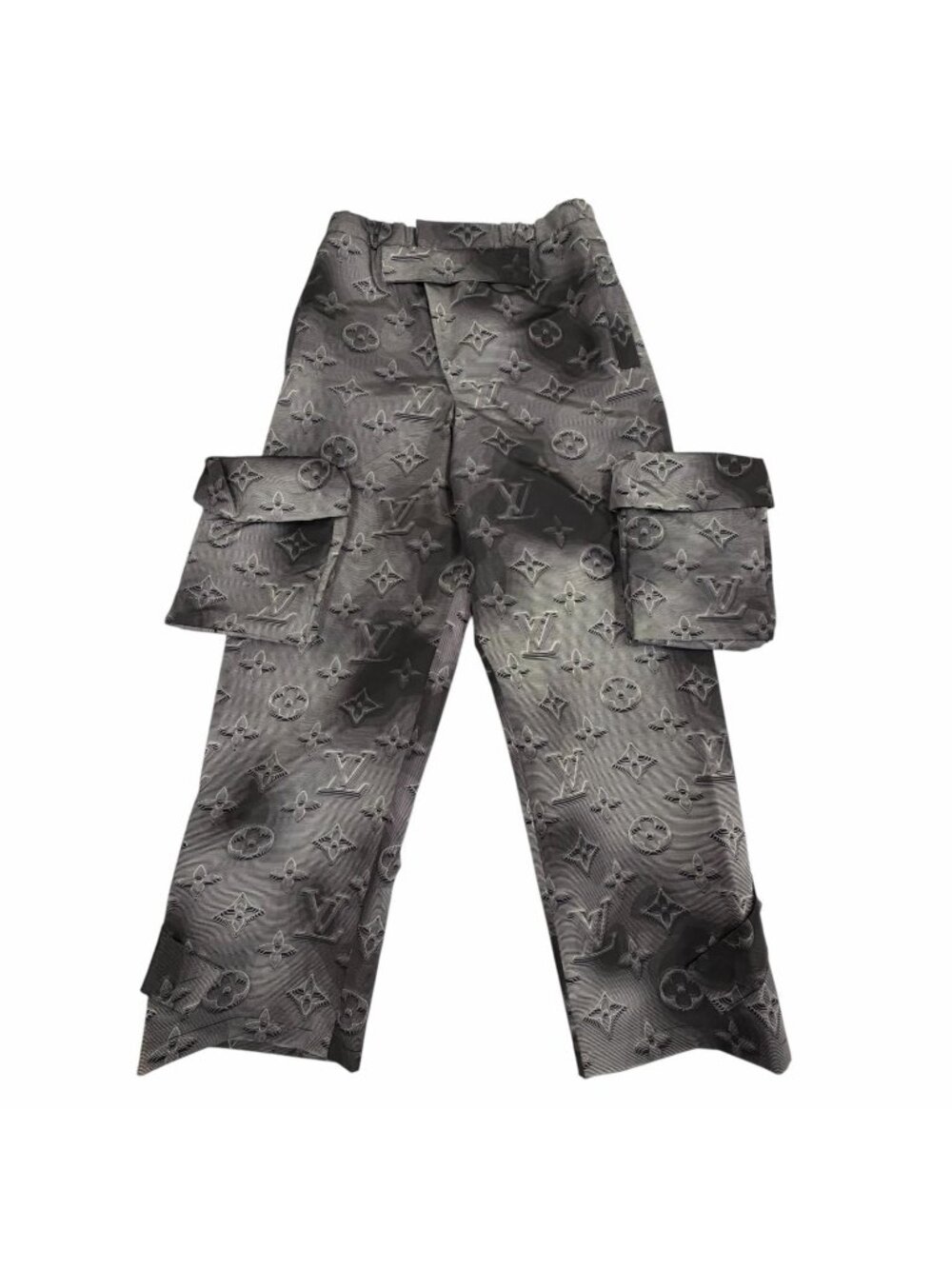 Louis Vuitton Virgil Era 3D Monogram 3D Pocket Cargo Pants Black IT 42